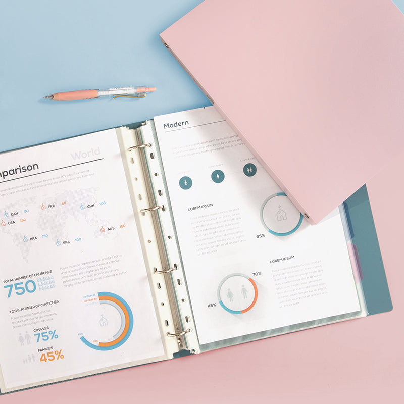 Comix A4 multi-layered leaflet information booklet A6637