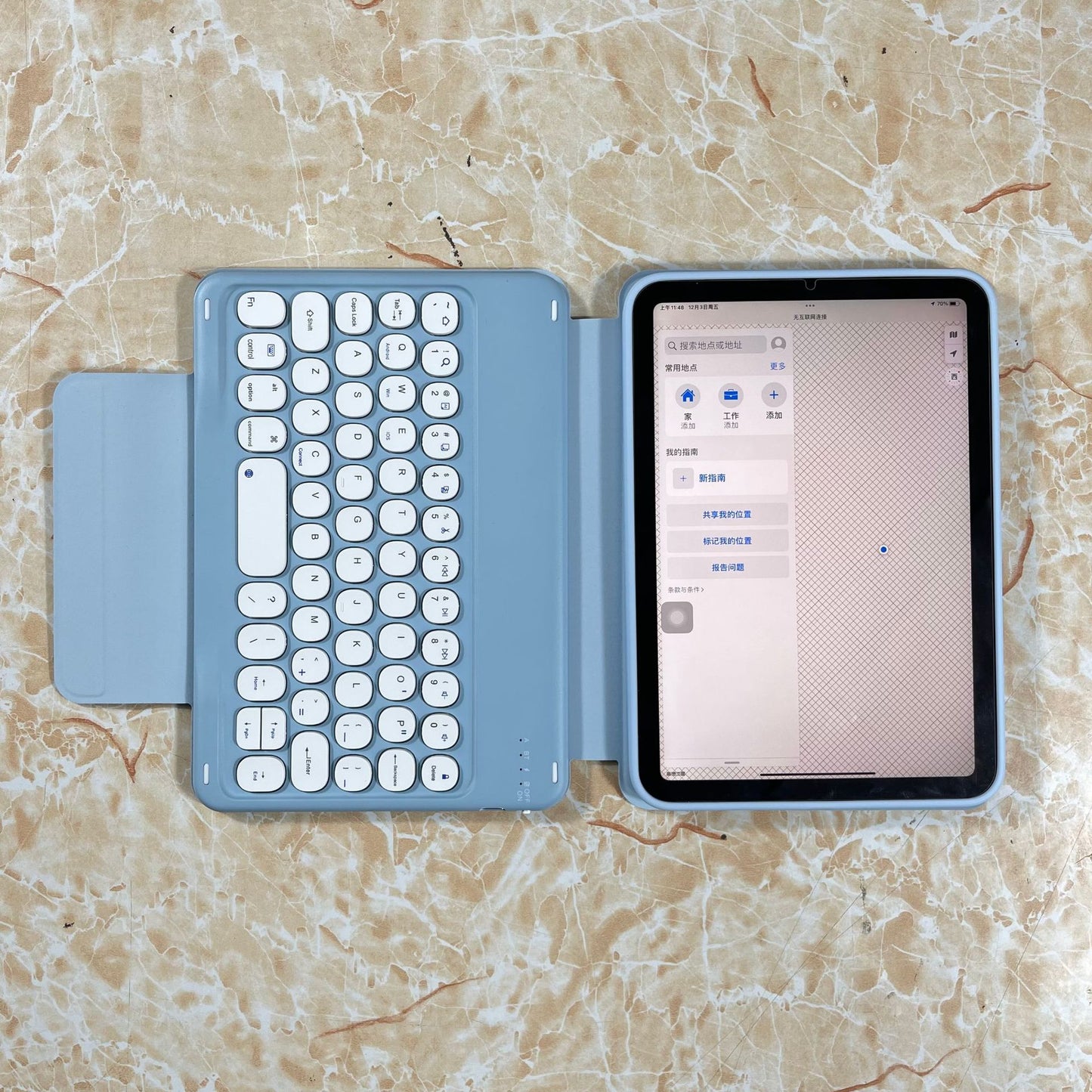 iPad mini6 Bluetooth keyboard protective cover transparent split magnetic mini Bluetooth keyboard protective cover