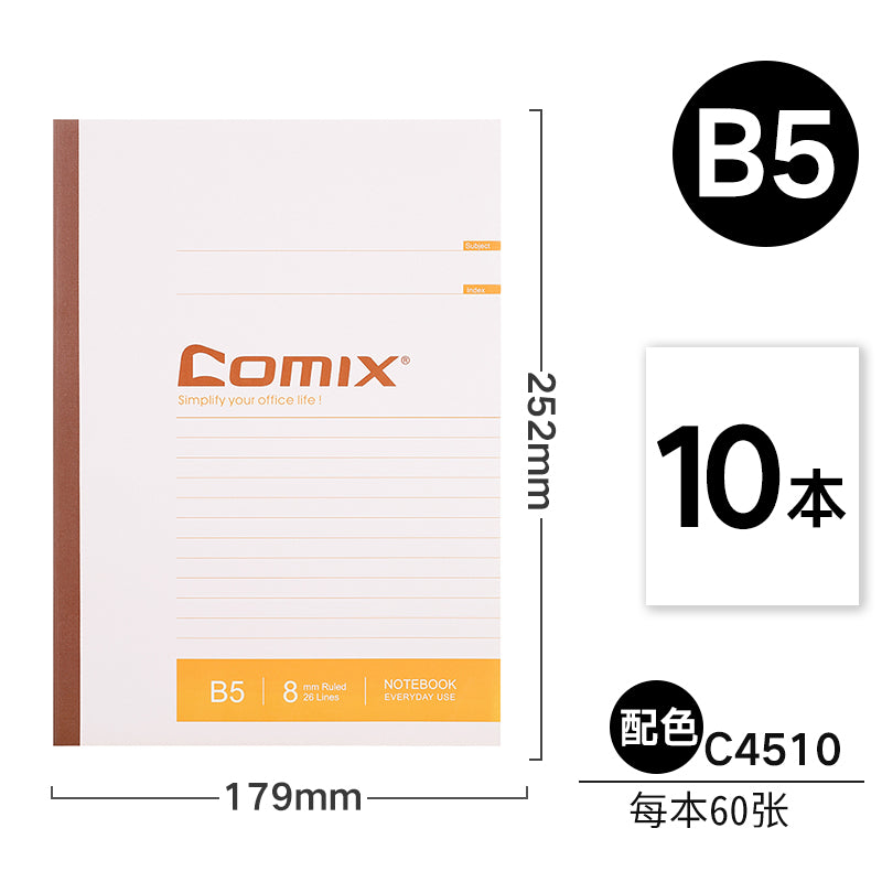 Comix Wireless A5 B5 A4 A6 Soft Notebook C4502
