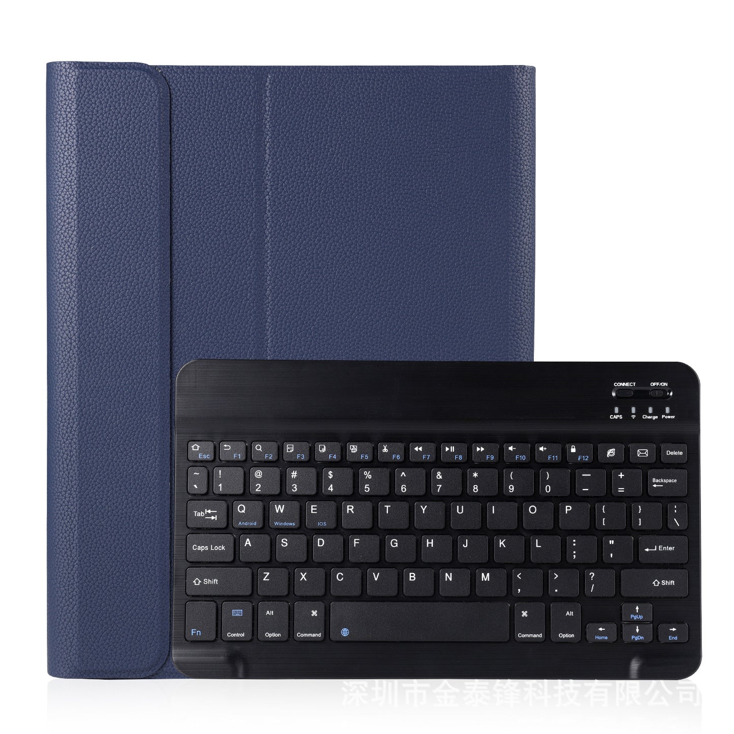 2020 iPad 10.9 Bluetooth Keyboard Case 10.2 Bluetooth Keyboard Pro11 Litchi Pattern Leather Case with Pen Slot