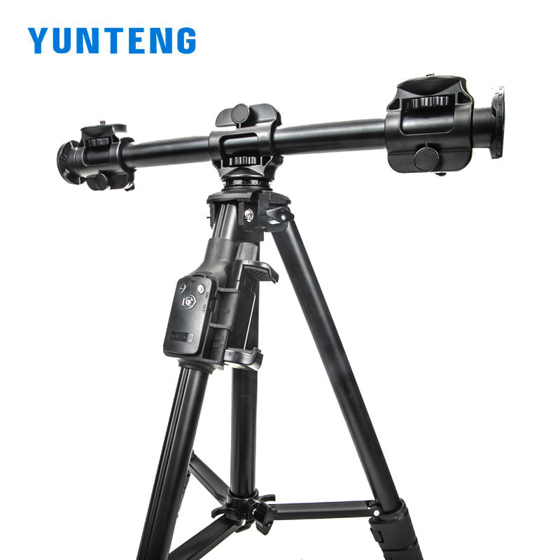 Yunteng 6109 Overhead tripod universal mirrorless mobile phone live broadcast bracket photography shooting camera stand