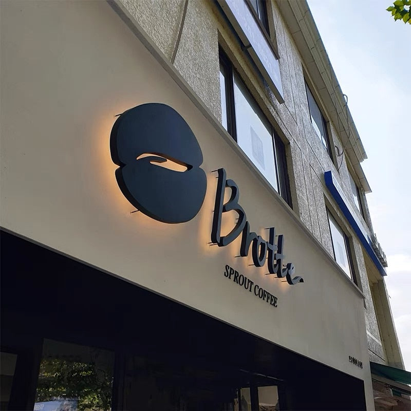 Metal LED Store Letters Outdoor LED Backlit Channel Letters Sign