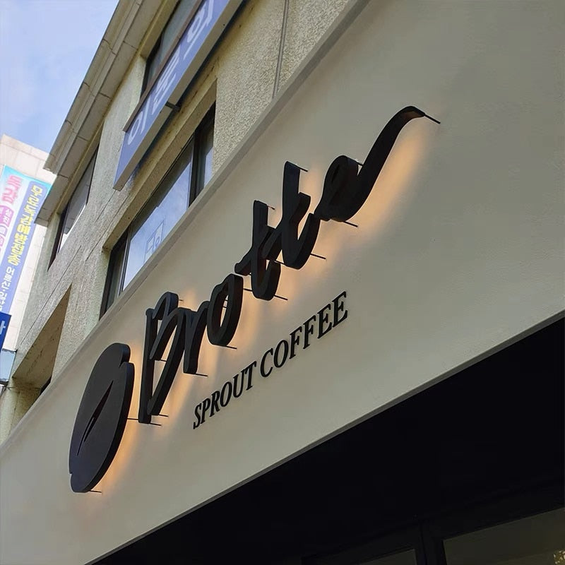 Metal LED Store Letters Outdoor LED Backlit Channel Letters Sign