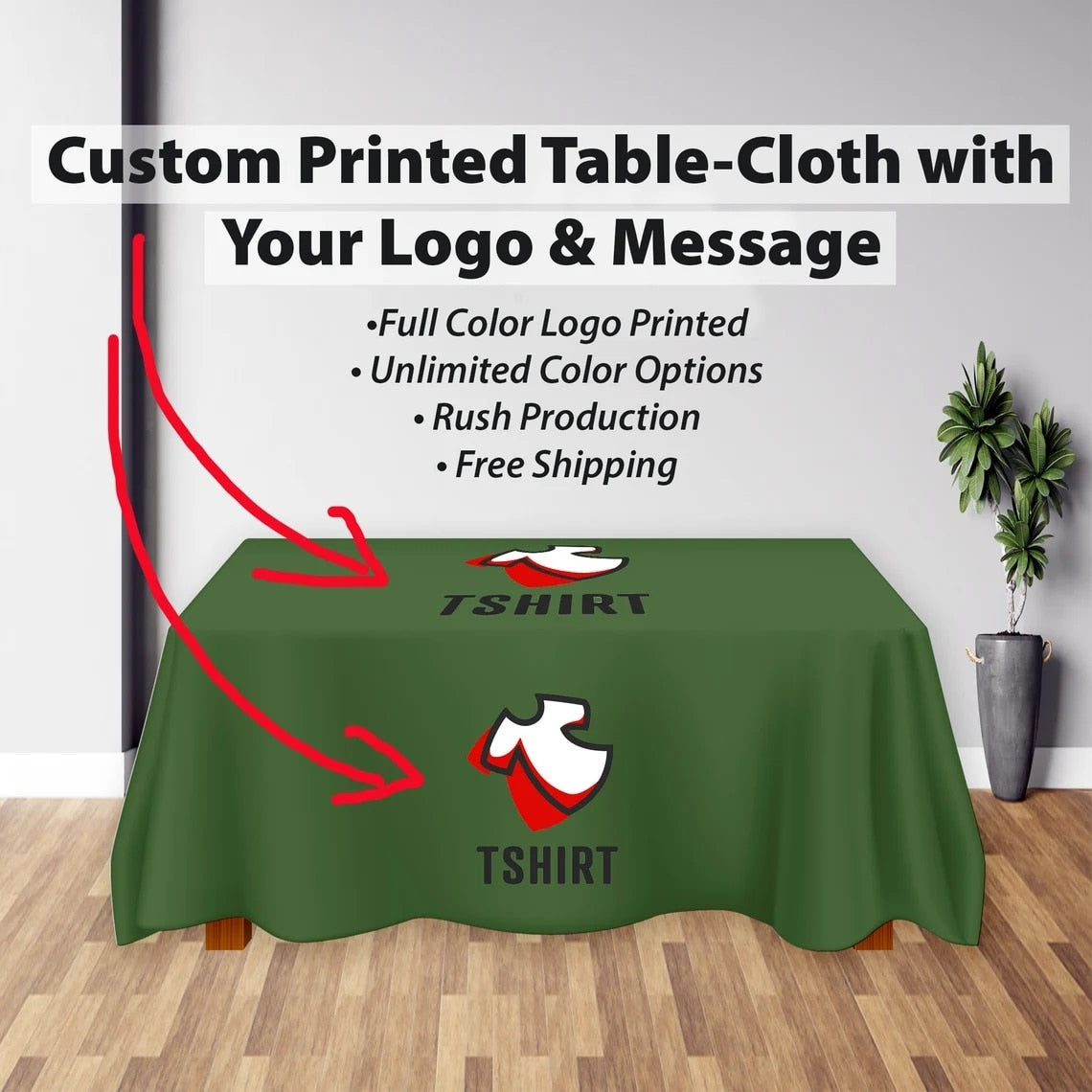Wedding personalized tablecloth custom tablecloth | Exhibition | Pop-up shop | Crafts display | Banquet