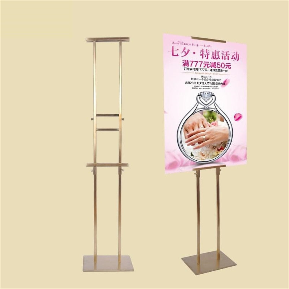 Double sided poster stand promotional advertising poster floor banner stand