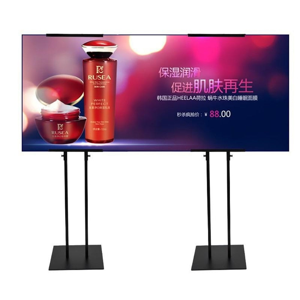 Double sided poster stand promotional advertising poster floor banner stand