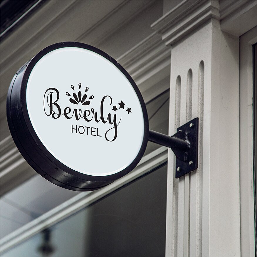 Round light box sign indoor acrylic LED light box sign outdoor LED light box sign