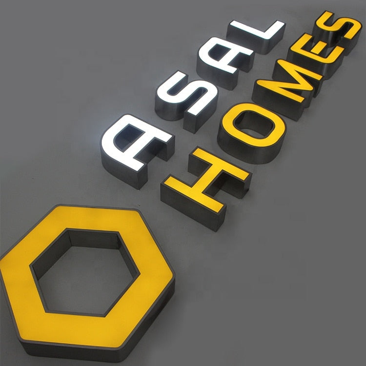 定制 3D LED 戶外廣告 背光字母標誌