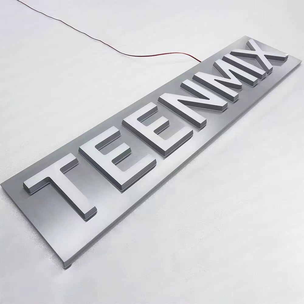 Customized LED acrylic sign commercial store sign outdoor company sign