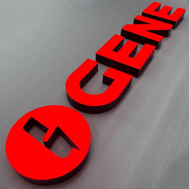 Customized 3D Signage LED Outdoor Waterproof Advertising Sign Shop Company Backlit Letters Logo