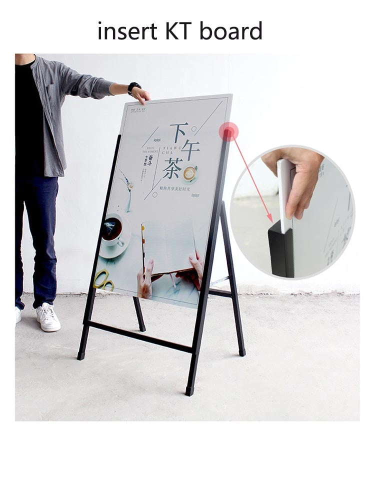 Outdoor advertising display board poster stand KT board display stand
