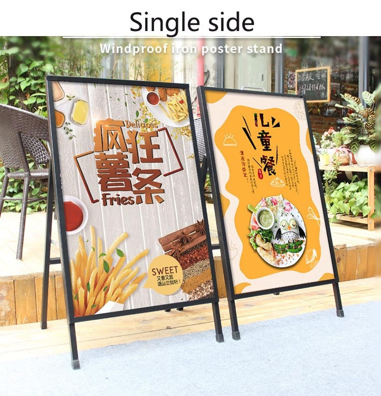 Outdoor advertising display board poster stand KT board display stand
