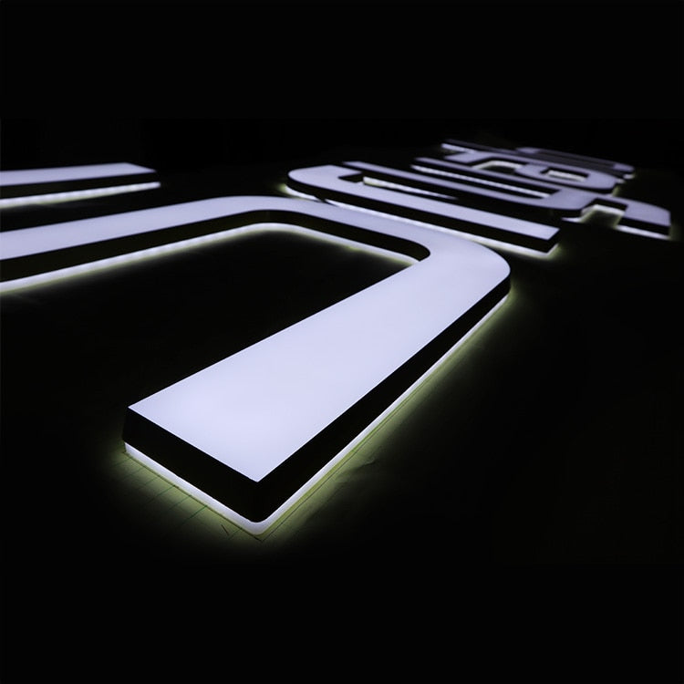 Customized LED acrylic sign commercial store sign outdoor company sign