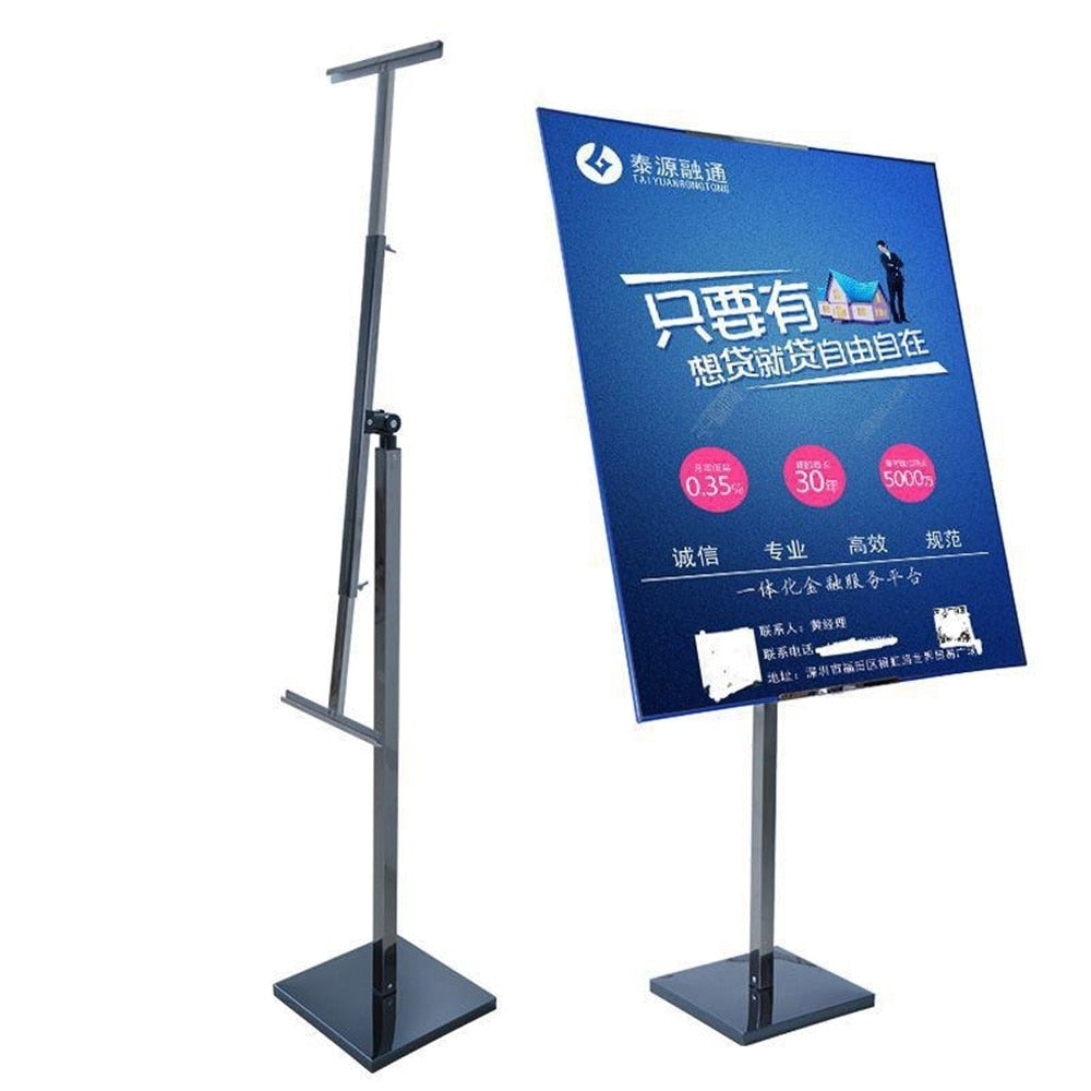 Tilt Poster Stand Metal Display Stand Floor