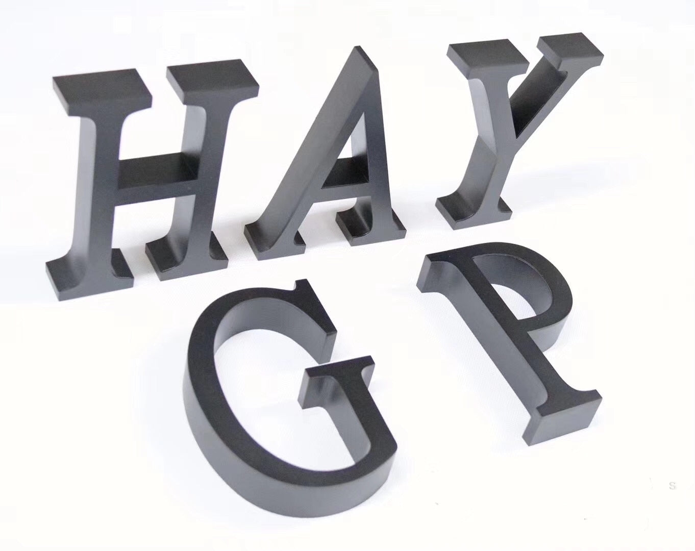 Custom stainless steel red copper letters