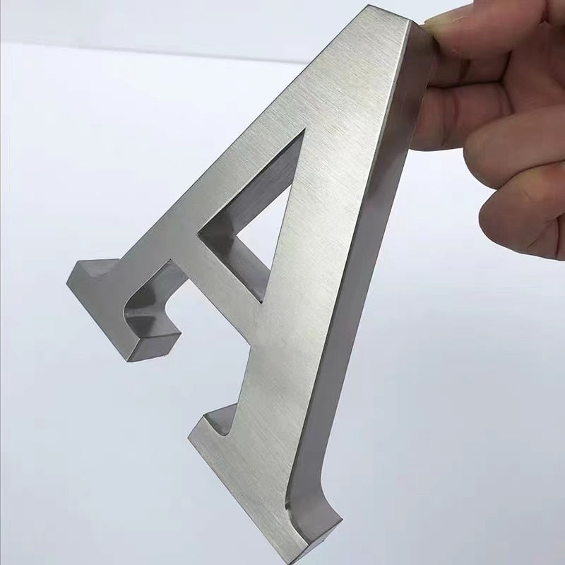 Custom stainless steel red copper letters