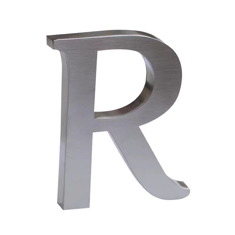 Custom stainless steel red copper letters