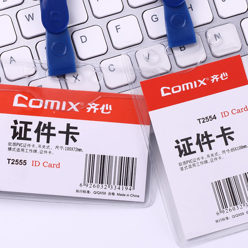 Comix transparent soft PVC ID card T2552/2553/2554/2555