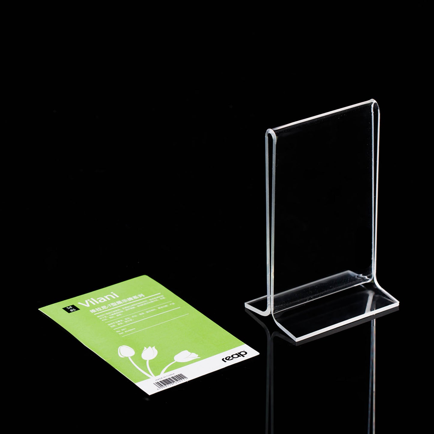 Reap acrylic double-sided transparent table display card
