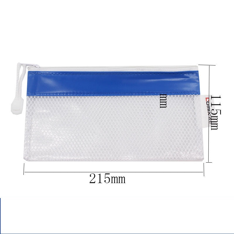 Comix zipper PVC mesh bag A2054/2055/2056/2057