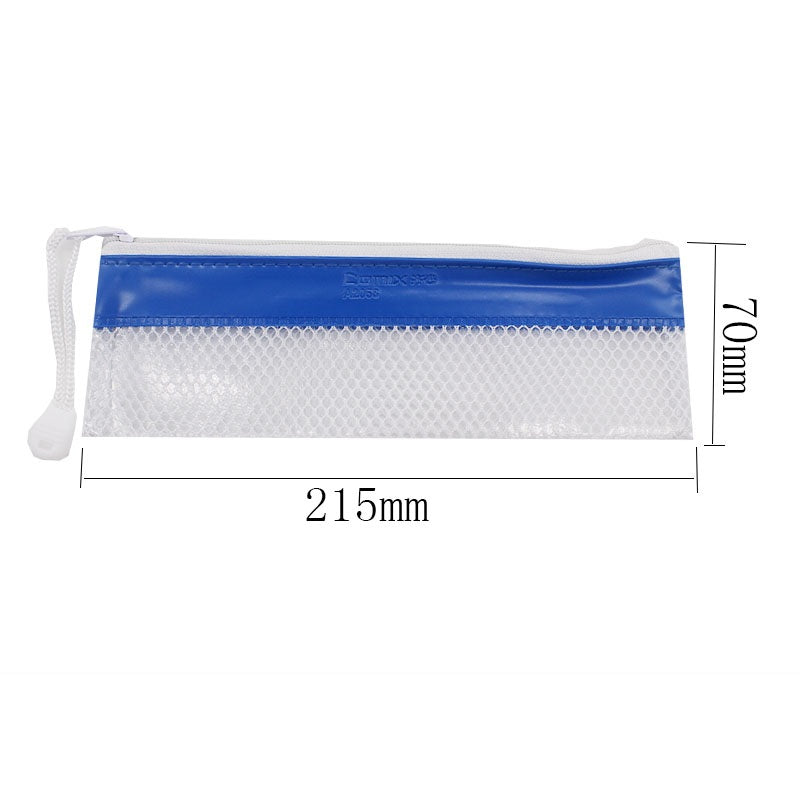 Comix zipper PVC mesh bag A2054/2055/2056/2057