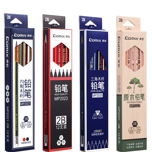 Comix sketch 2B/HB pencil art supplies for painting 12 pieces in a box