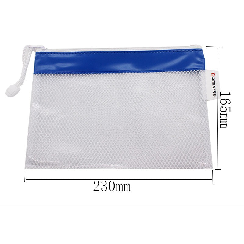 Comix zipper PVC mesh bag A2054/2055/2056/2057