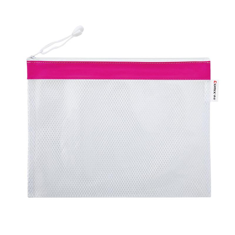 Comix zipper PVC mesh bag A2054/2055/2056/2057