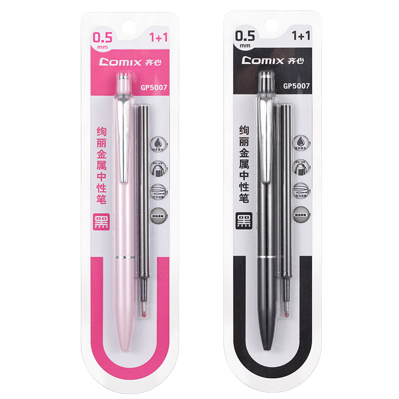 Comix 0.5mm black signature gel pen GP5007