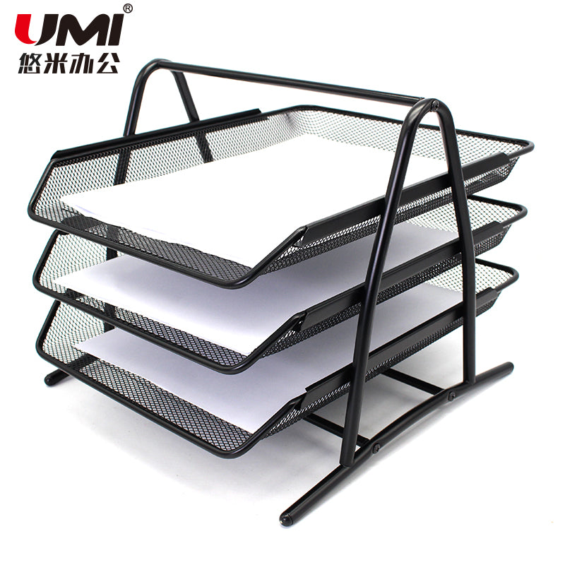 Three-layer metal file tray B15001D
