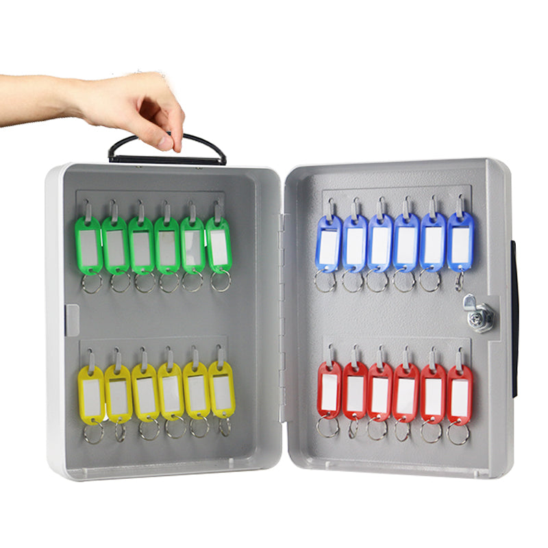 Portable lockable key cabinet key box wall-mounted key storage box