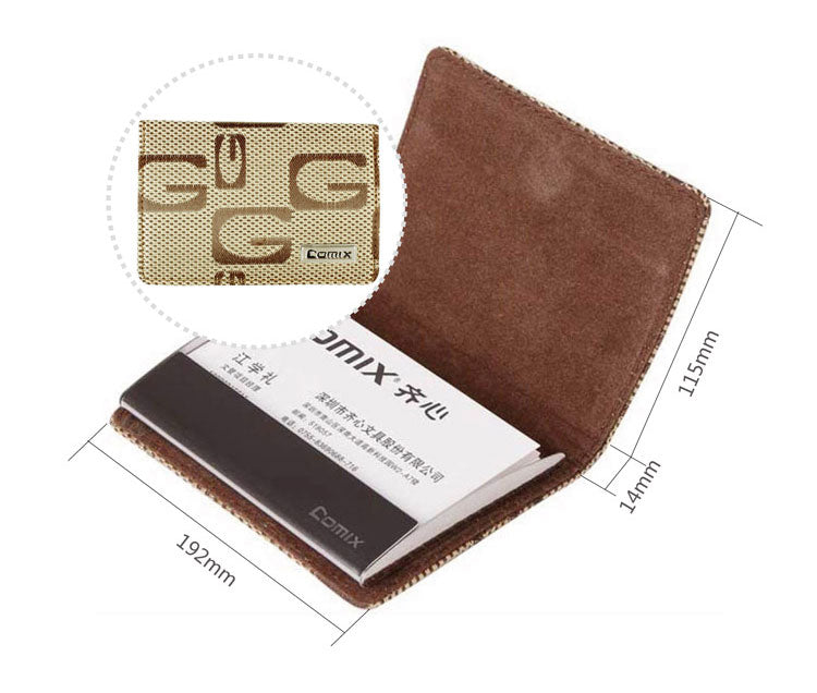 Comix can hold 20 business cards PU business card holder A1570/7879