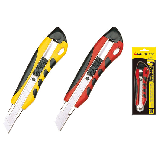 Comix 18mm 開箱器防滑鎅刀 B2801 (顏色隨機)