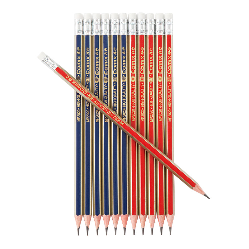 Comix sketch 2B/HB pencil art supplies for painting 12 pieces in a box