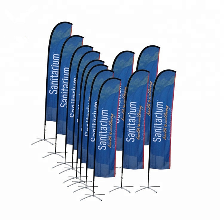 Outdoor advertising exhibition event beach feather flag banner