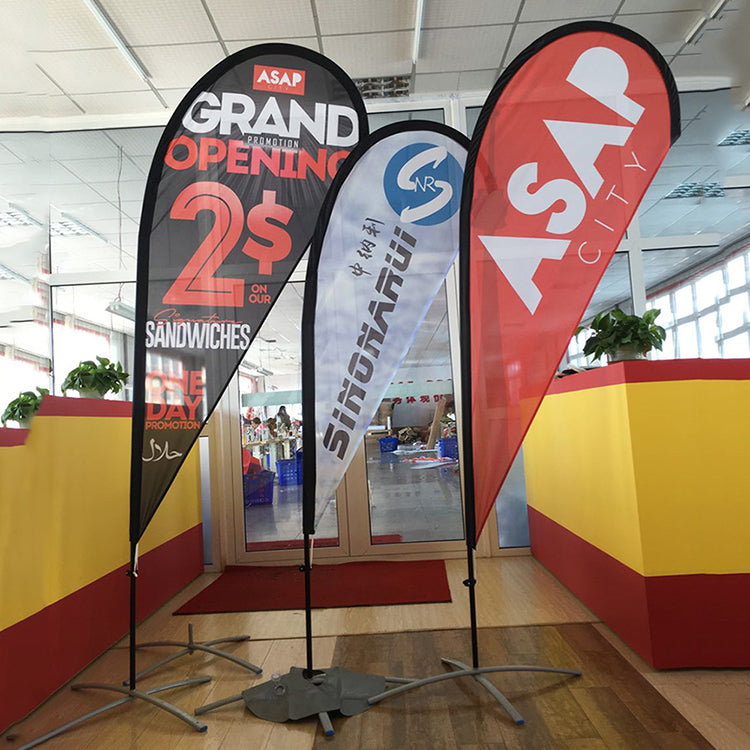 Outdoor advertising exhibition event beach feather flag banner