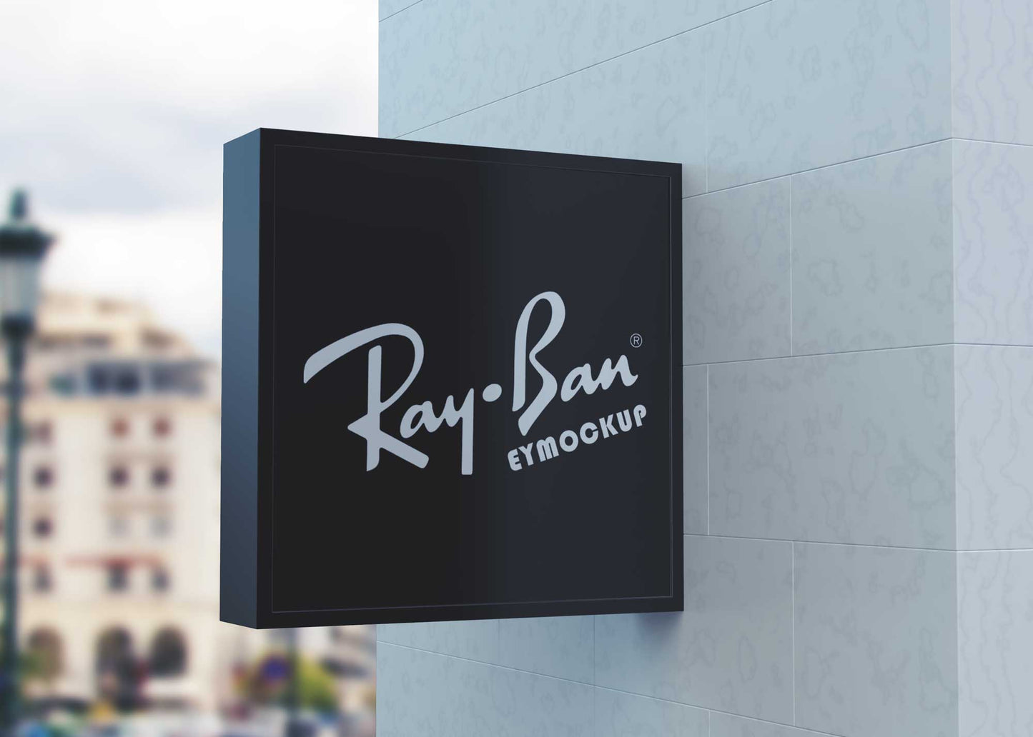 Round double-sided LED acrylic sign wrought iron light box outdoor waterproof sunscreen billboard