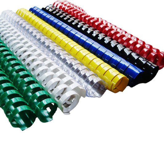 22mm 7/8"21環 黑白彩色 釘裝膠圈