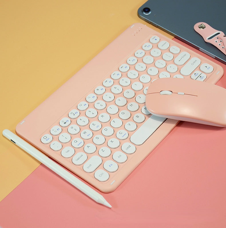 2021 iPad mini6 Bluetooth Keyboard Case 10.2 Bluetooth Keyboard Pro11 with Pen Slot Air4 Leather Case