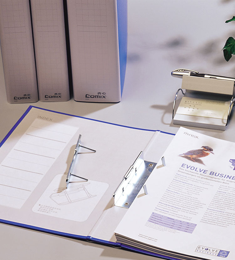 Comix A4 PVC metal single-open large-capacity Japanese-style folder A19