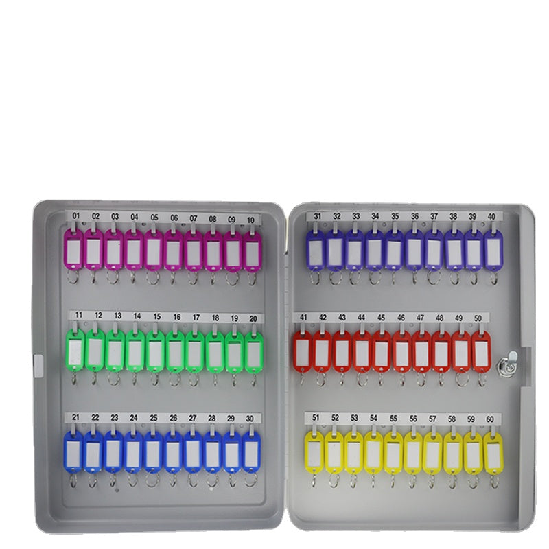 Portable lockable key cabinet key box wall-mounted key storage box