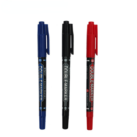 M&G small double-head marker fine-tip marker pen waterproof and not easy to fade 2130