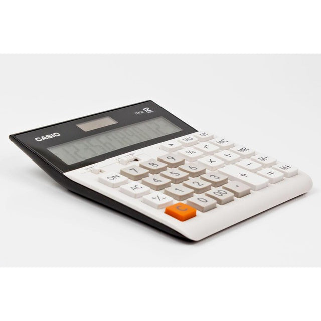 Casio calculator DH-12 white office calculator 12 digits