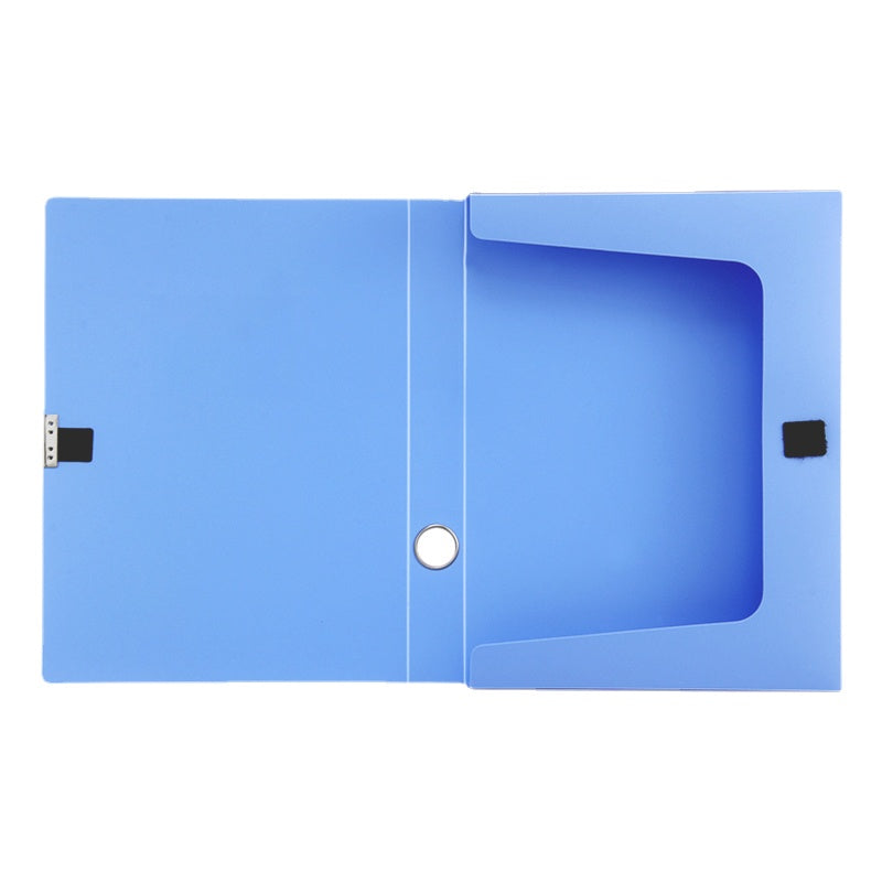 Plastic file box A4 information box file box large capacity plastic storage box Velcro storage box office supplies free shipping