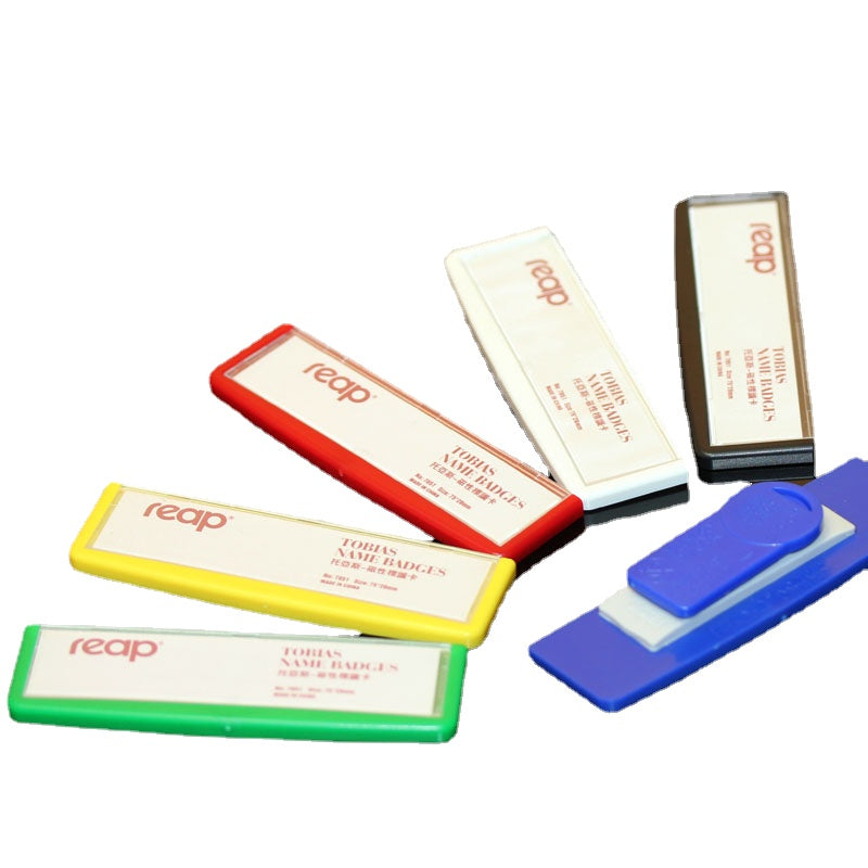 Reap 7051 employee name tag with replaceable inner card