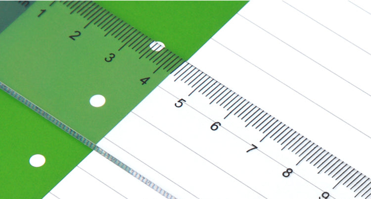 Comix 20/30/40cm transparent ruler B3250/3251/3252