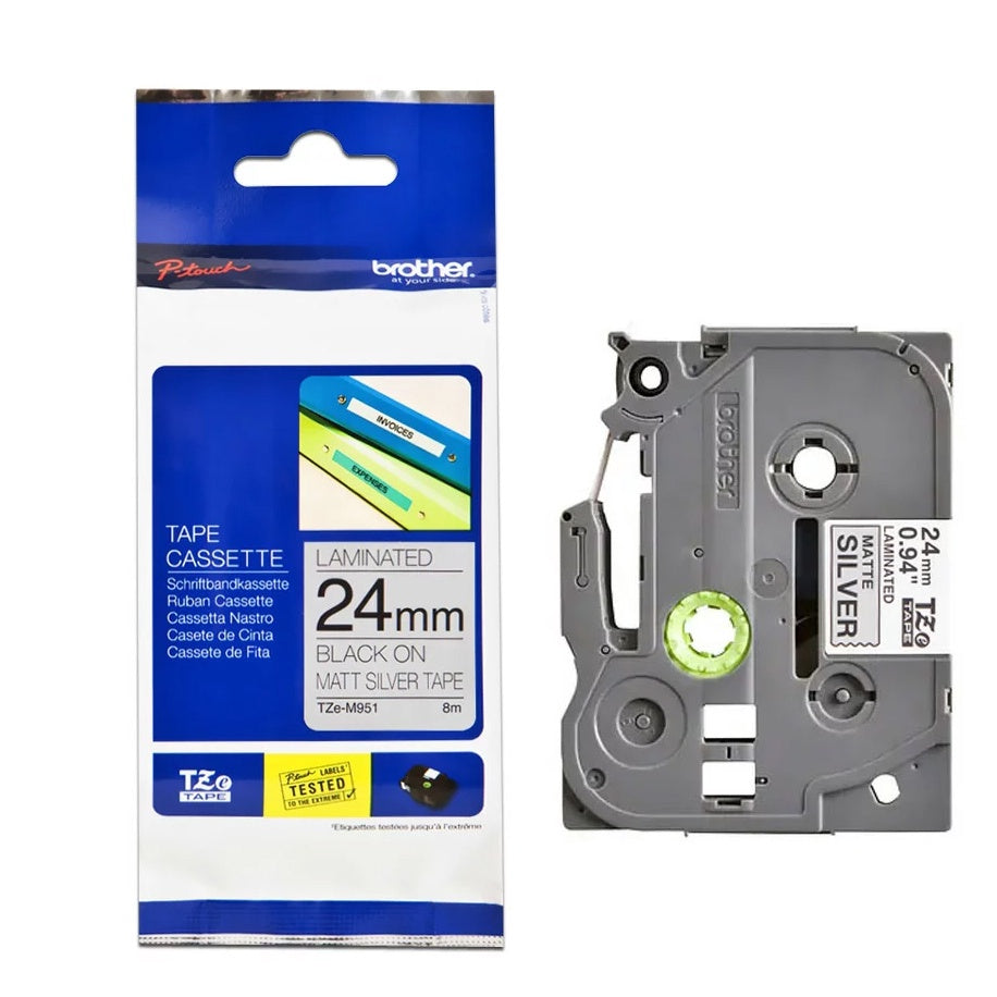 Brother 24mm 原廠特殊規格標籤帶 TZe-355 TZe-354 TZe-555 TZe-M951-長度8M