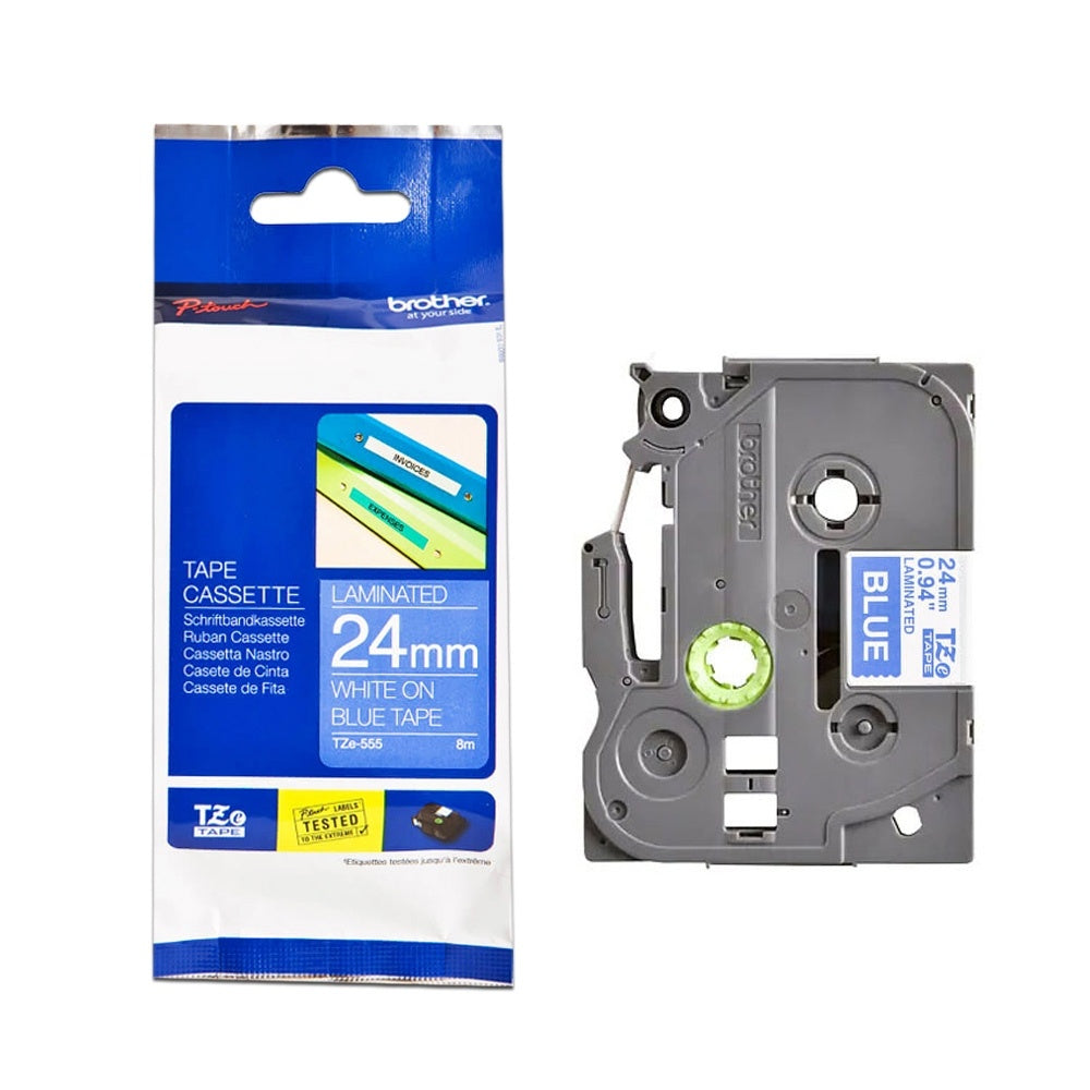 Brother 24mm 原廠特殊規格標籤帶 TZe-355 TZe-354 TZe-555 TZe-M951-長度8M