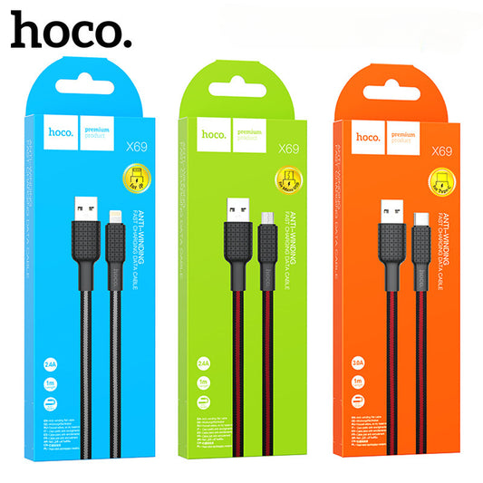 HOCO X69-60W is suitable for Apple PD20W Android Type-C notebook fast charging data cable