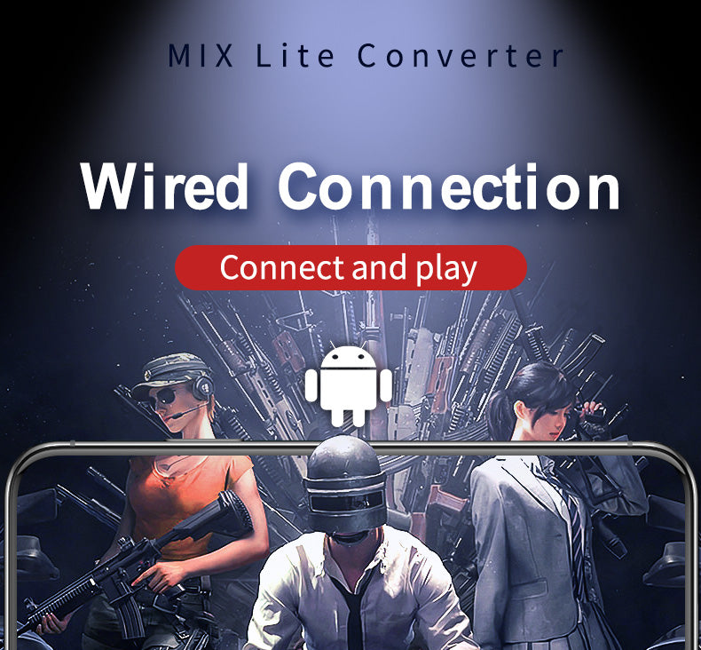 Mixlite 喫雞王座，遊戲手把鍵鼠轉換器，適用於英雄聯盟手遊等遊戲的周邊